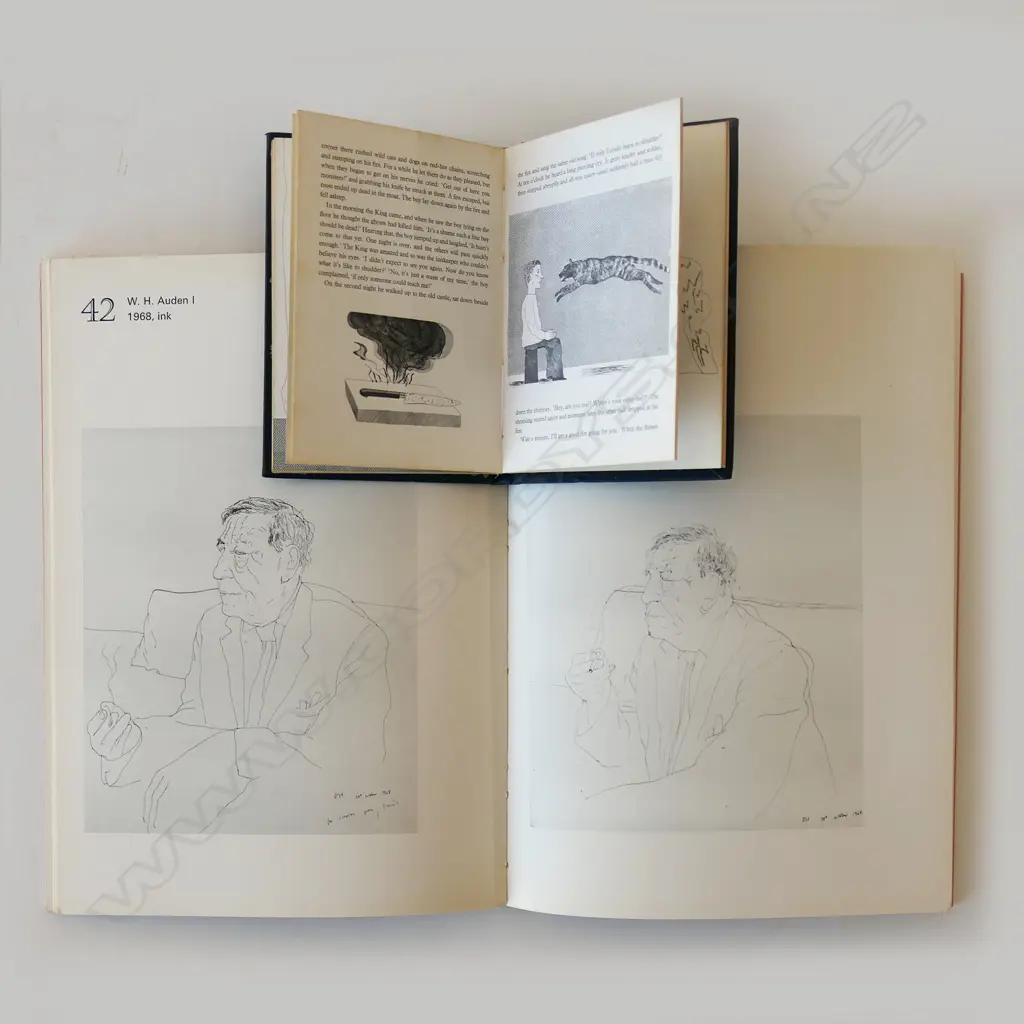 TWO DAVID HOCKNEY PUBLICATIONS: 'SIX FAIRY TALES' & '72 DRAWINGS', 1ST EDITION Image 1++